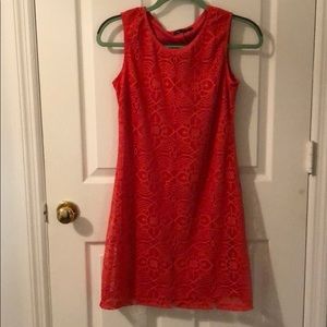 Coral Mini Dress